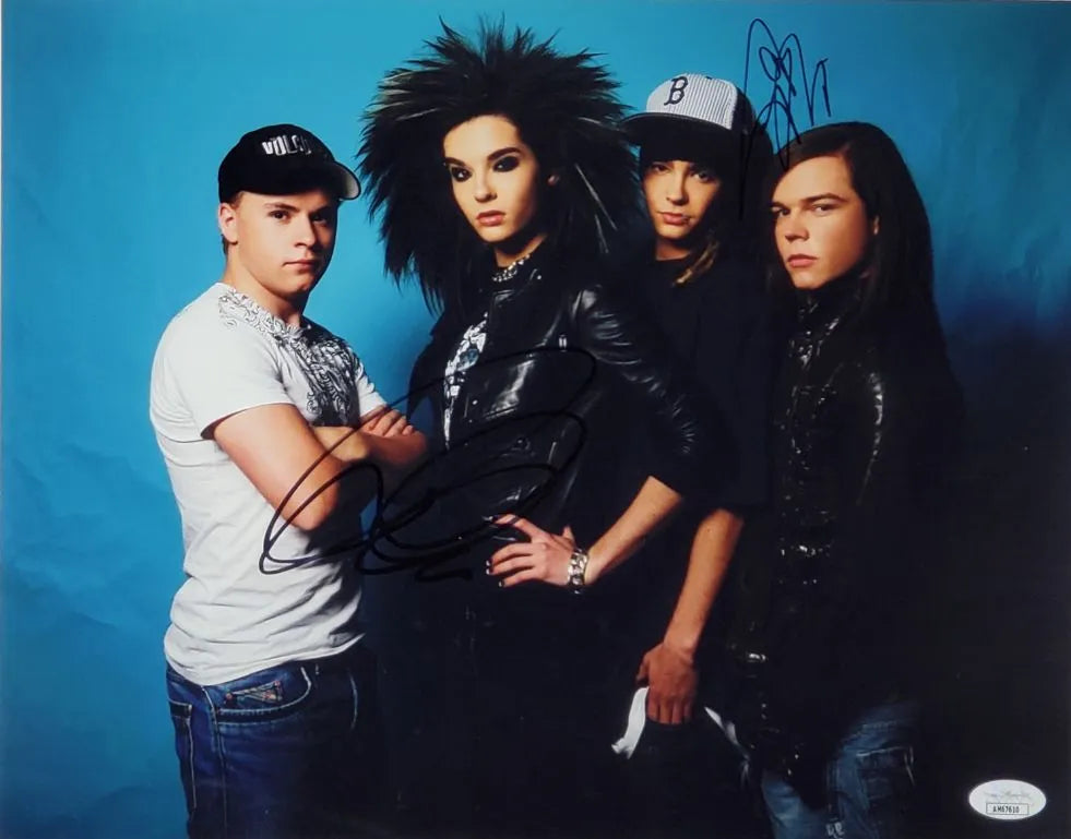 Tom & Bill Kaulitz Signed 11×14 Photo (JSA COA) - Tokio Hotel
