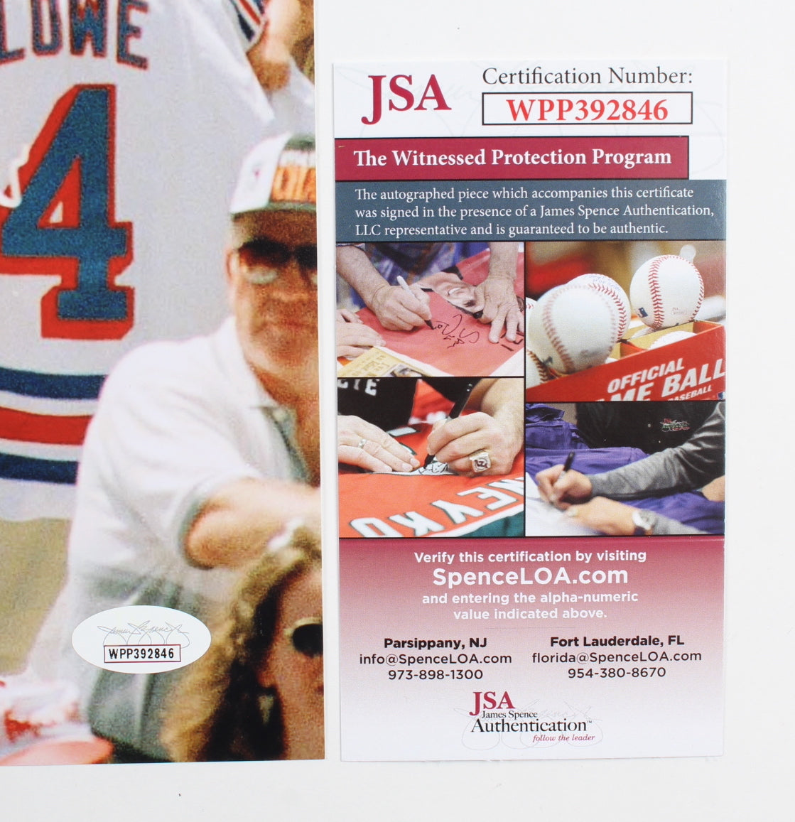 Rangers 11x17 Photo Signed (JSA) by (4) with Mark Messier, Mike Richter, Brian Leetch & Adam Graves - JSA Witnessed