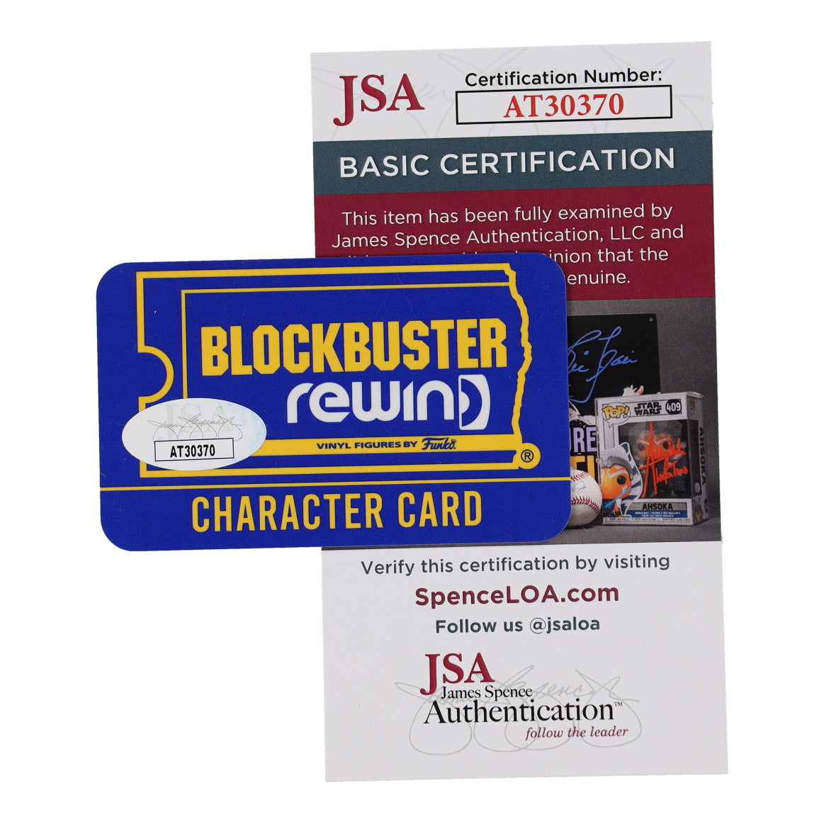 Chevy Chase Signed (JSA) Blockbuster Rewind Character Card - Clark Griswold