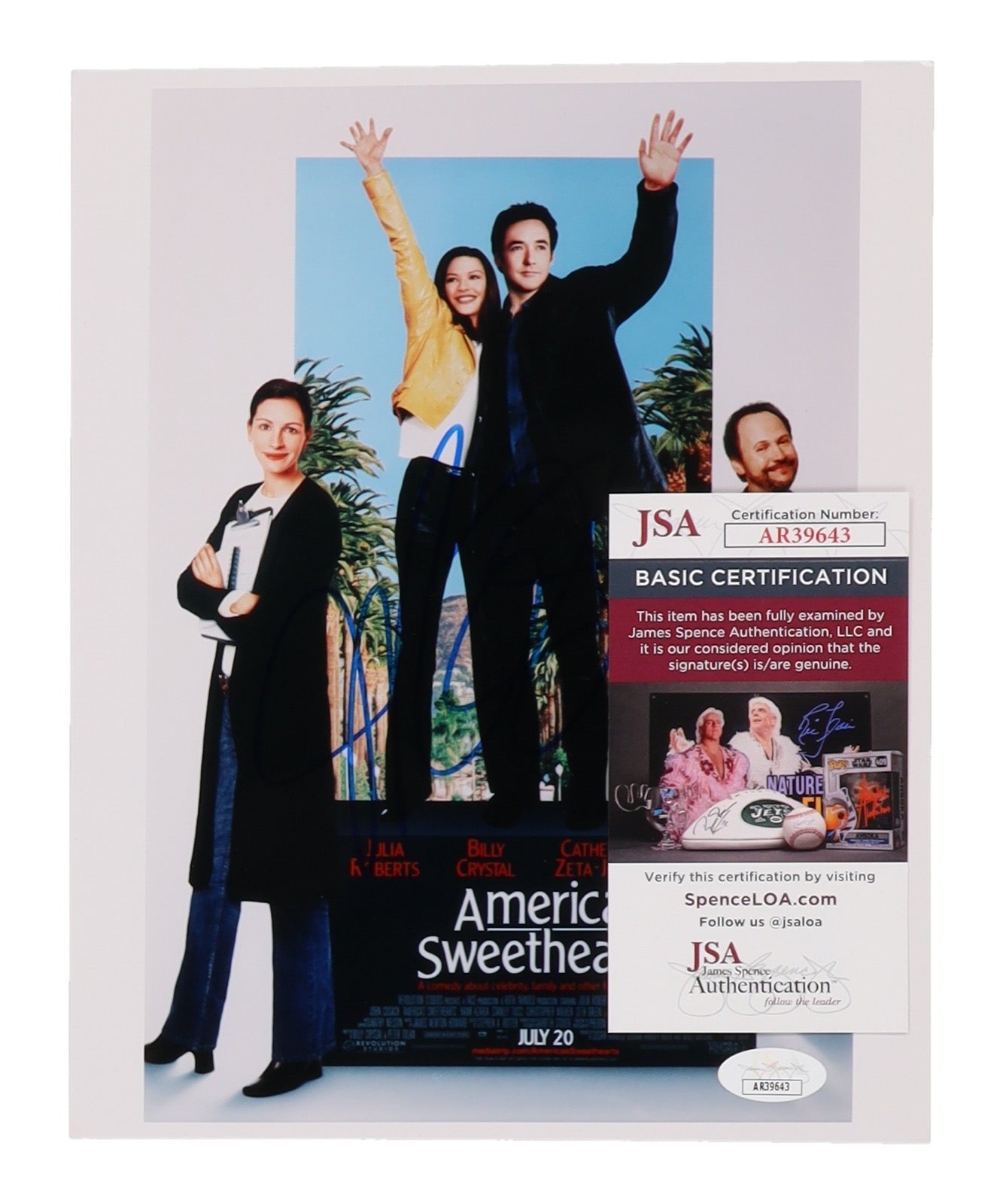 Julia Roberts Signed (JSA) "America's Sweethearts" 8x10 Photo - Kiki Harrison