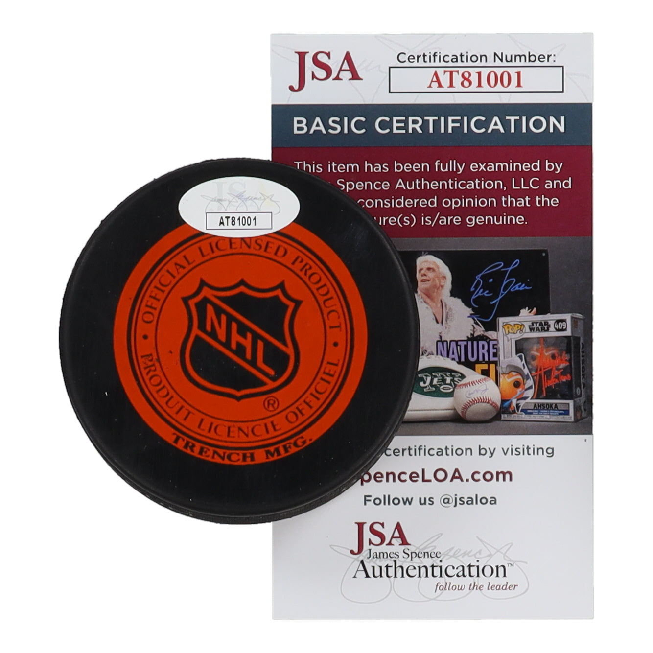 Gus Bodnar & Harry Watson Signed (JSA) Maple Leafs Logo Hockey Puck
