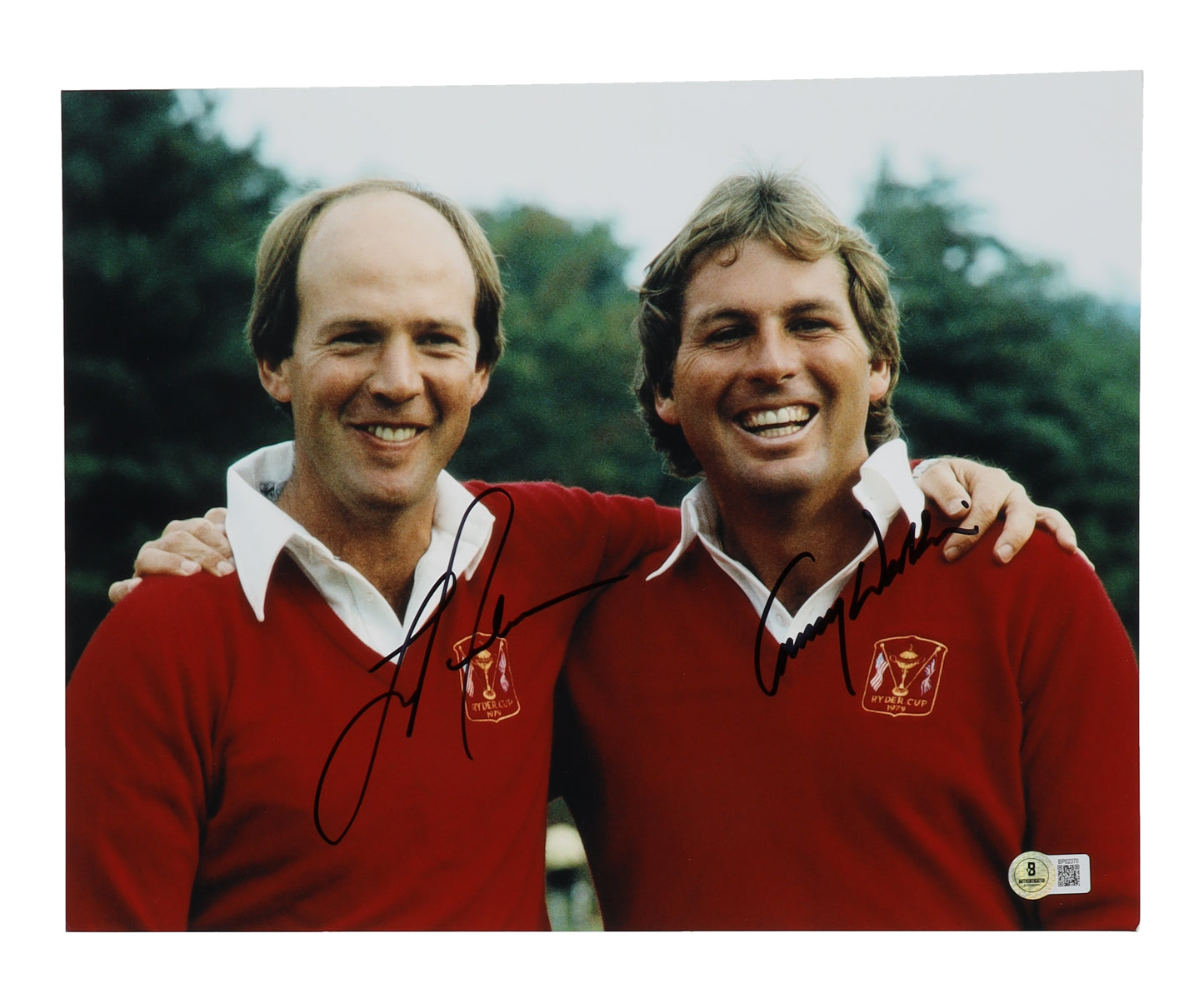 Larry Nelson & Lanny Watkins Signed (Beckett) 11x14 Photo