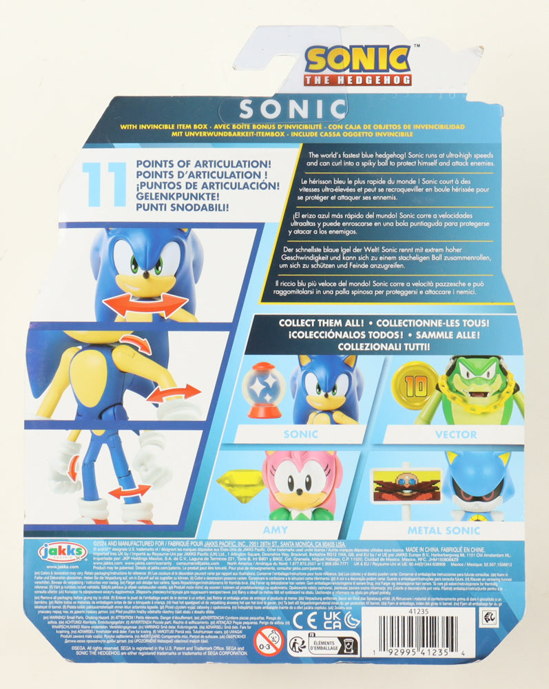Roger Craig Smith Signed (JSA) "Sonic The Hedgehog" Sonic Jakks Action Figure - JSA Witnessed