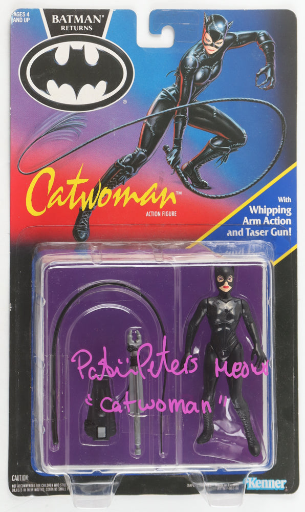 Patricia Peters Signed (JSA) 1991 Kenner "Batman Returns" Catwoman 5" Action Figure Inscribed "Catwoman" & "Meow" - Catwoman
