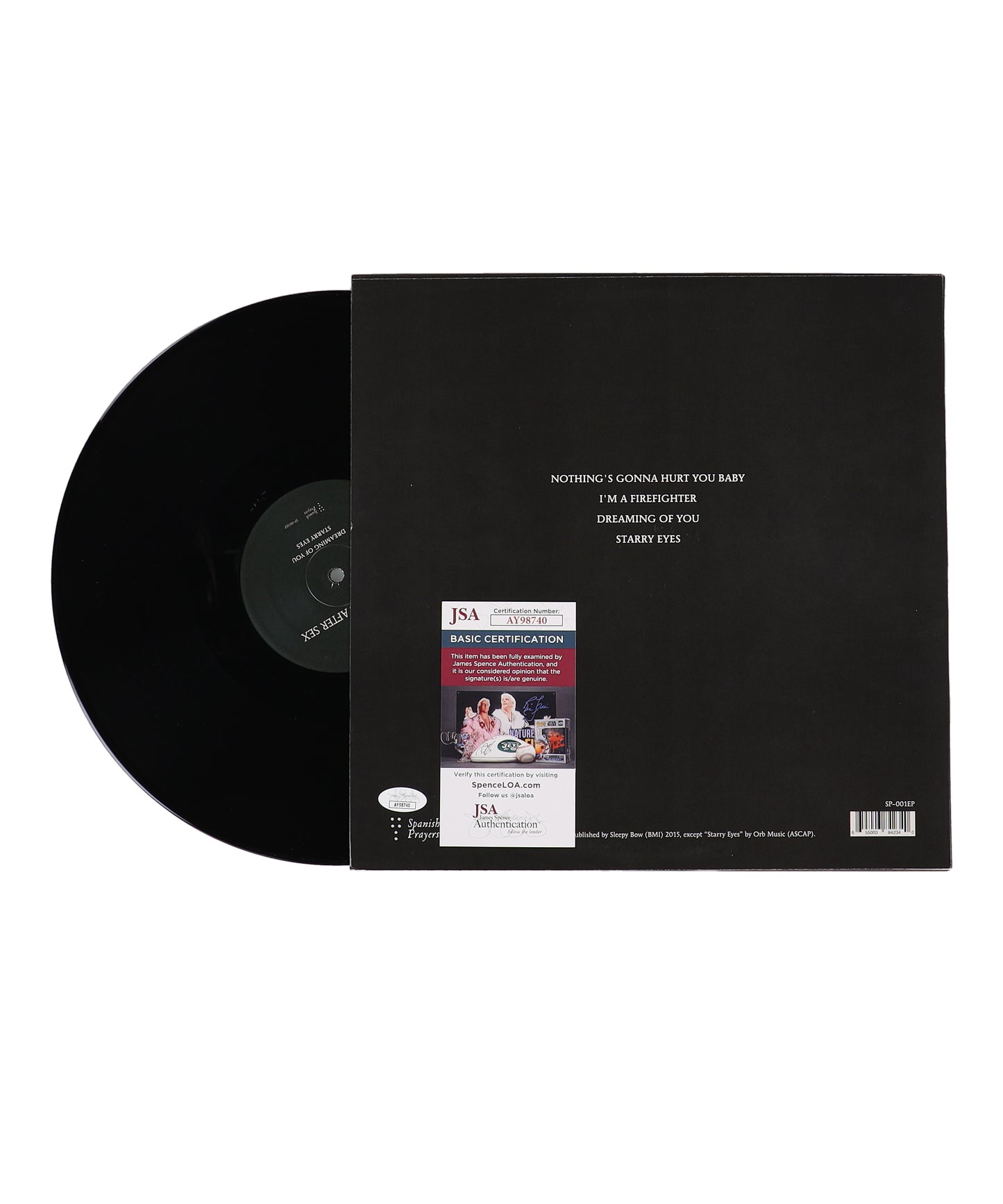 Greg Gonzalez Signed (JSA) "Cigarettes After Sex" Vinyl Record Album Inscribed "Love"