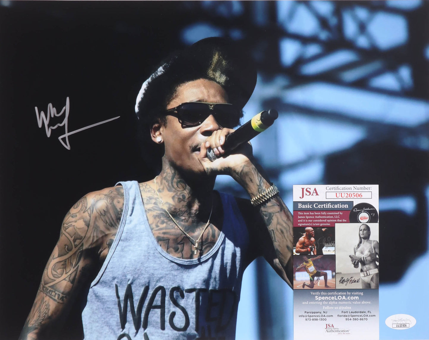 Wiz Khalifa Signed 11x14 Photo (JSA)