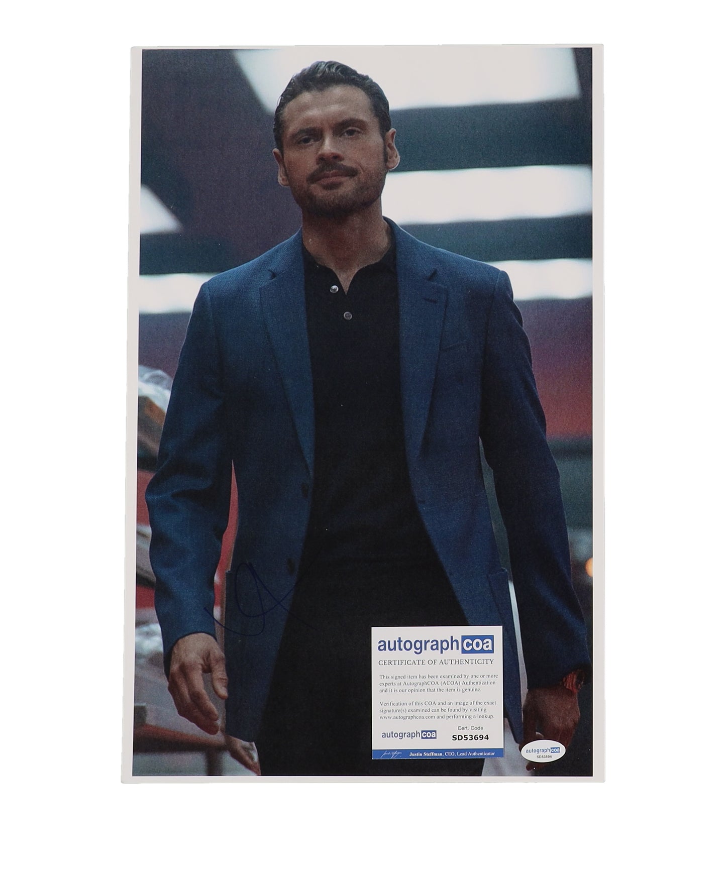 Adan Canto Signed (ACOA) "The Cleaning Lady" 11x17 Photo - Arman Morales