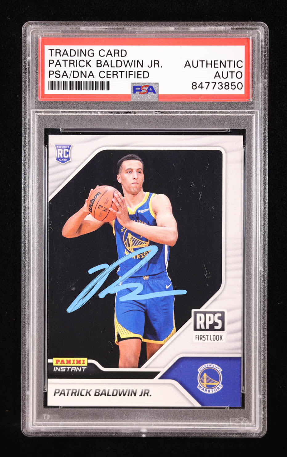 Patrick Baldwin Jr. Signed 2022-23 Panini Instant RPS First Look #RPS25 RC (PSA) Rookie Card