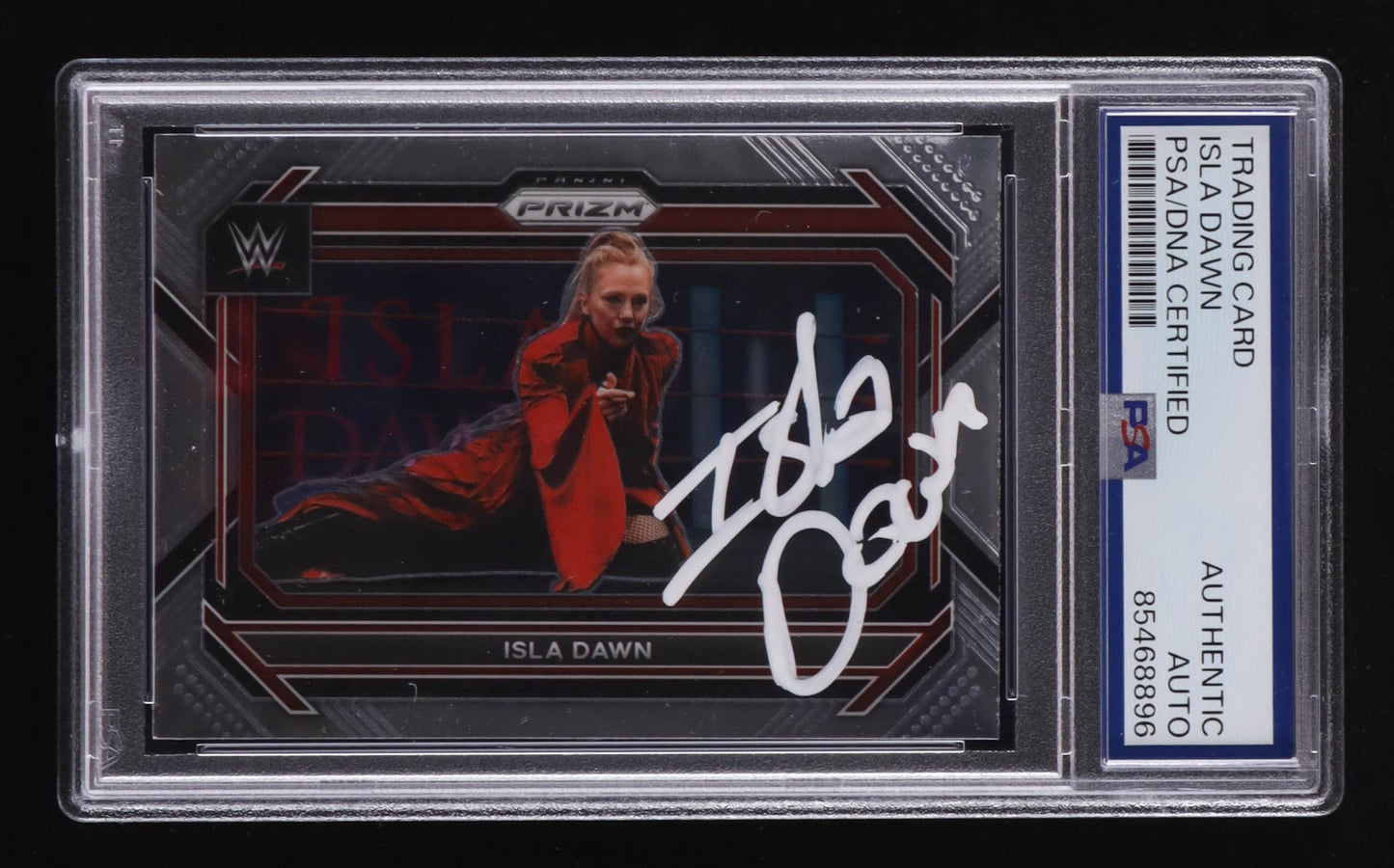 Isla Dawn Signed 2023 Panini Prizm WWE #82 (PSA)