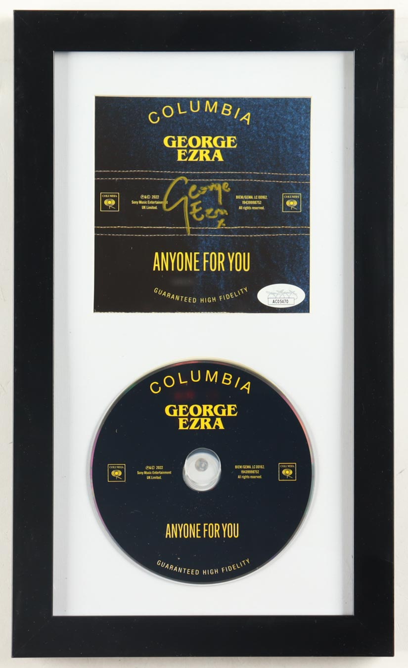George Ezra Signed (JSA) Custom Framed "Anyone For You" CD Album Insert Display With Disc
