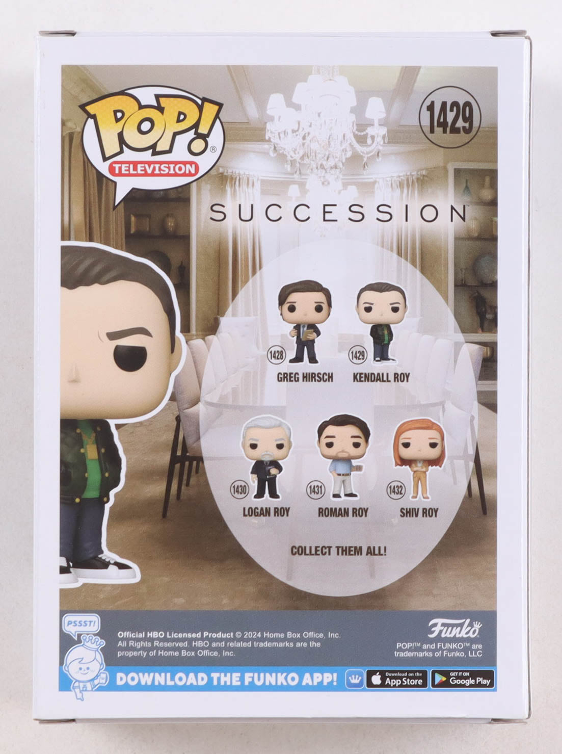 Jeremy Strong Signed (Beckett) "Succession" #1429 Kendall Roy Funko Pop! Vinyl Figure