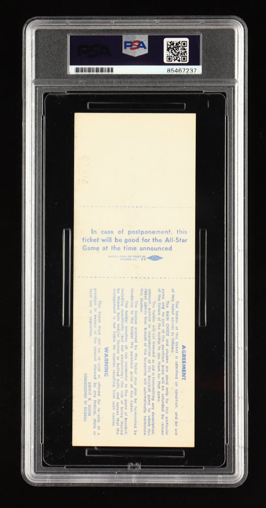 Nolan Ryan Signed 1975 All Star Game Ticket (PSA 10)