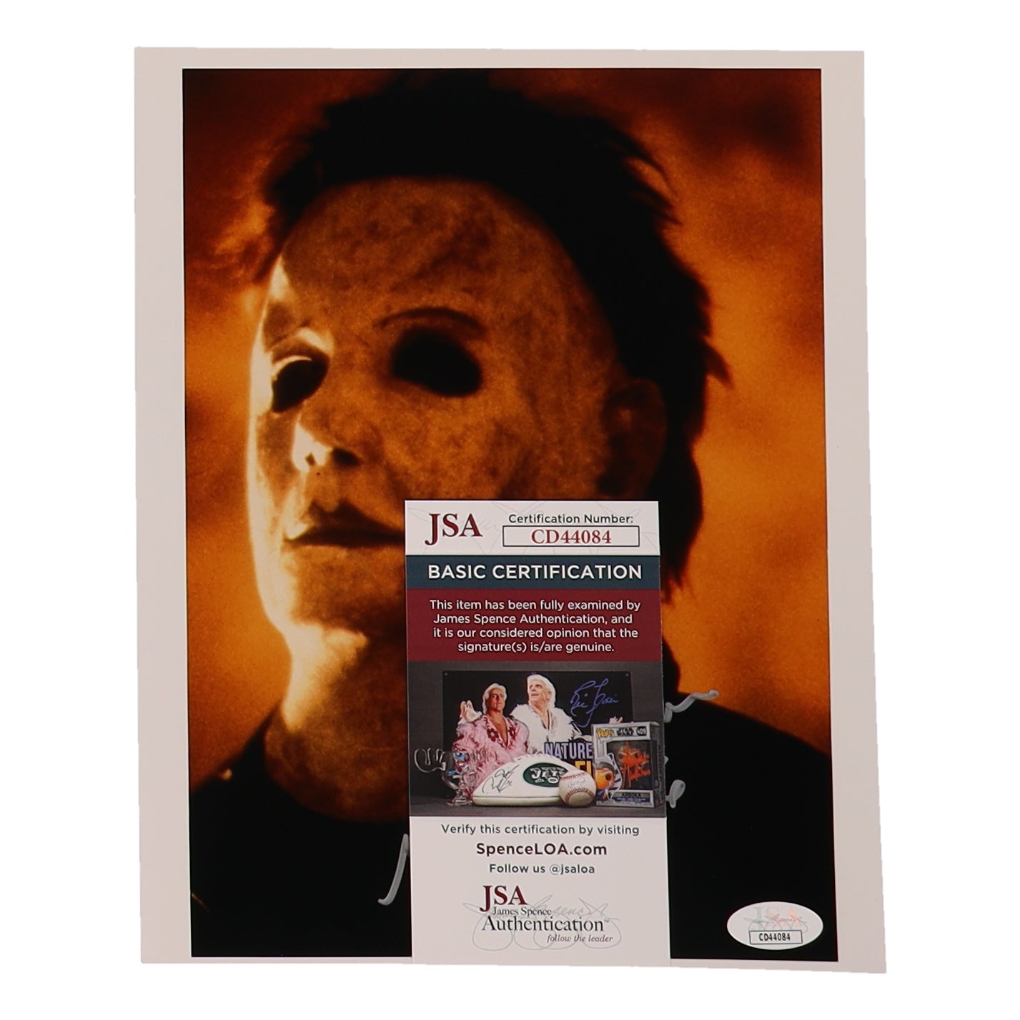 George P. Wilbur Signed (JSA) "Halloween" 8x10 Photo Inscribed "H4 H6" - Micheal Myers