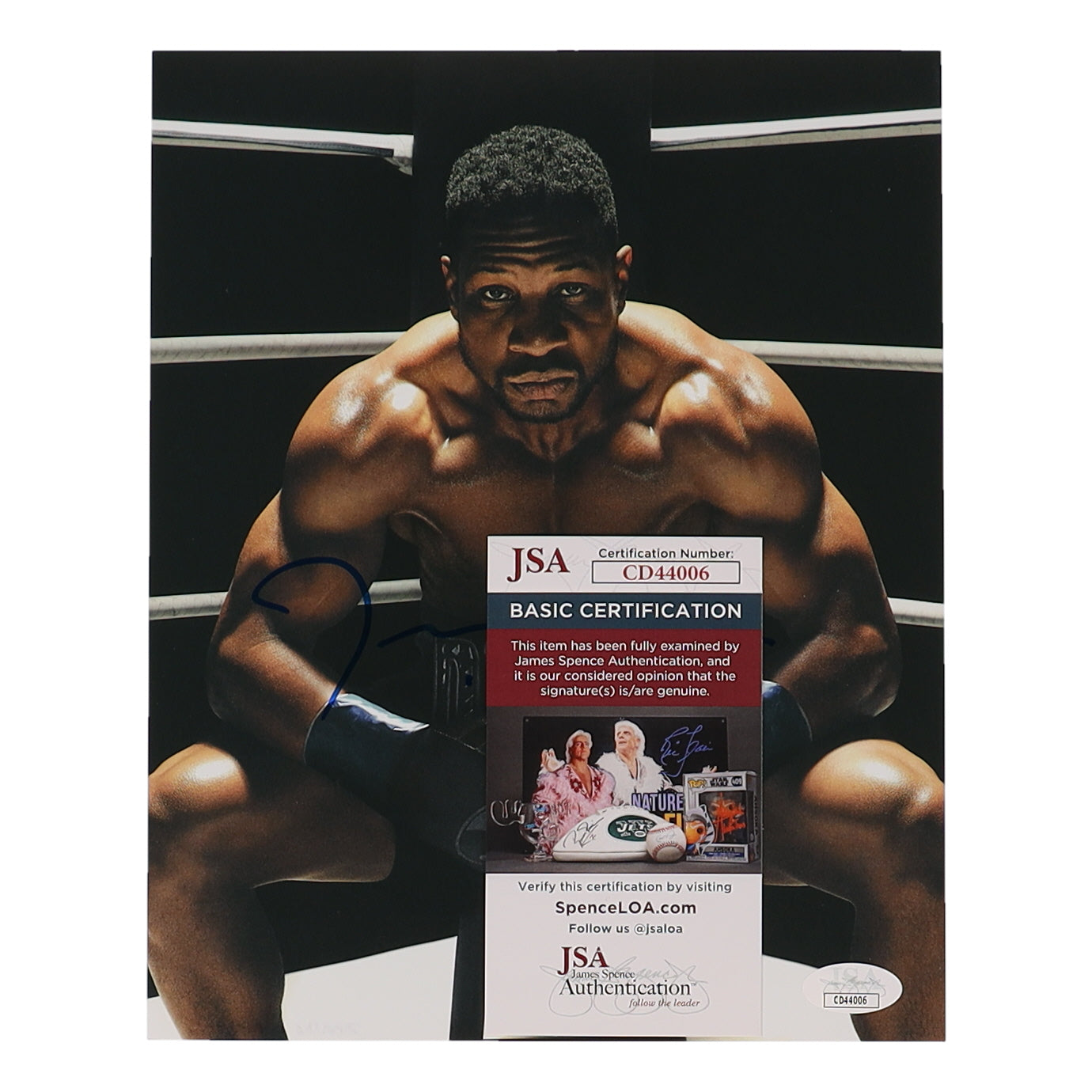 Jonathan Majors Signed "Creed III" 8x10 Photo (JSA) Dame Anderson