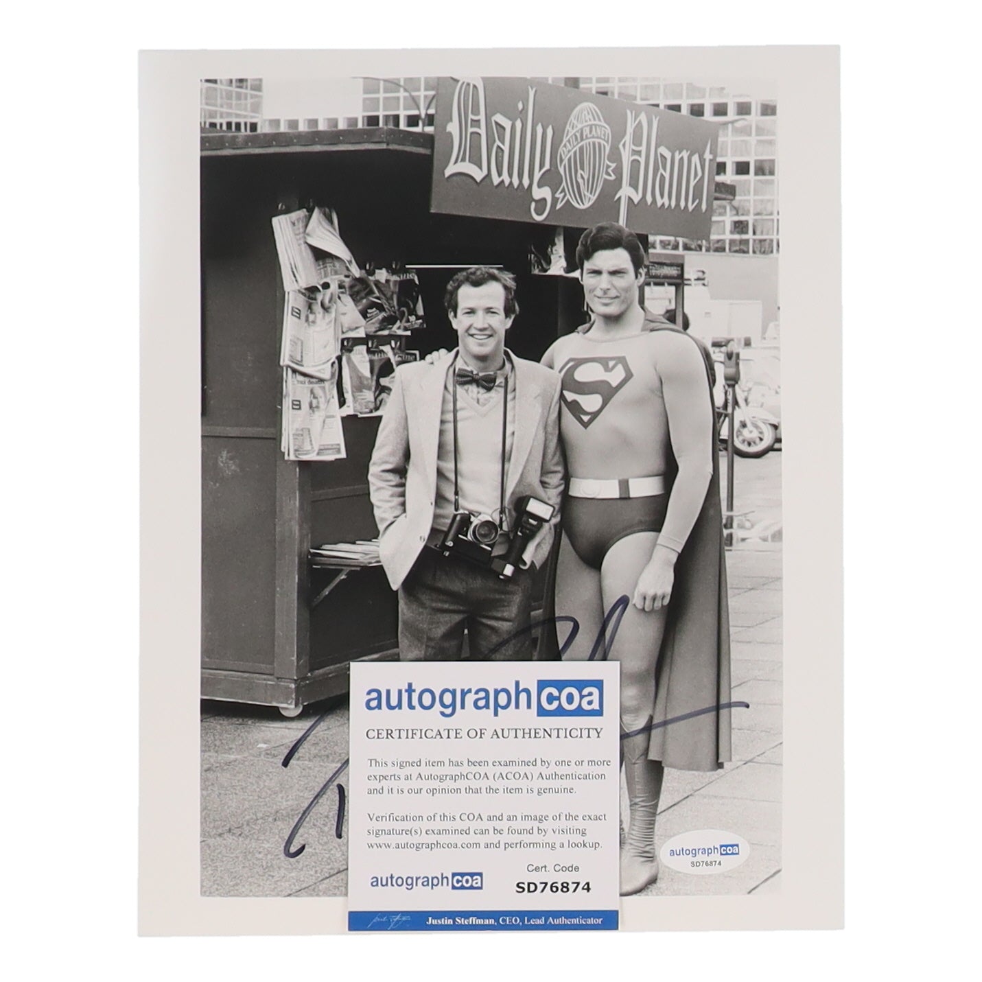 Marc McClure Signed "Superman" 8x10 Photo (AutographCOA) - Jimmy Olsen