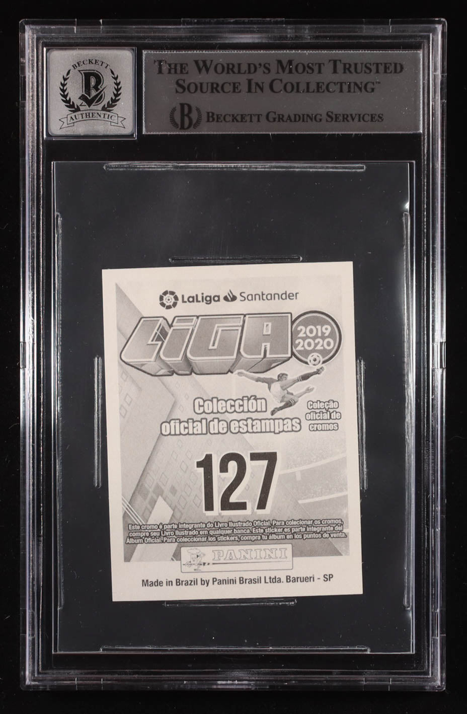 Ferran Torres Signed 2019-20 Panini Liga South America Stickers #127 RC (BGS | Auto 10) Beckett Witnessed - Rookie Card
