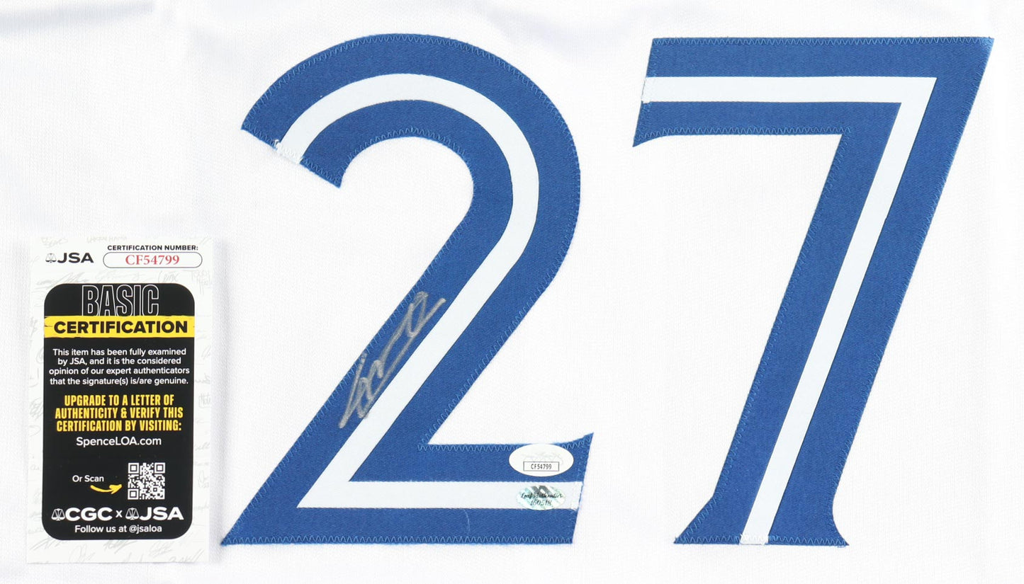 Vladimir Guerrero Jr. Signed Jersey (JSA & Leaf) - Toronto Blue Jays