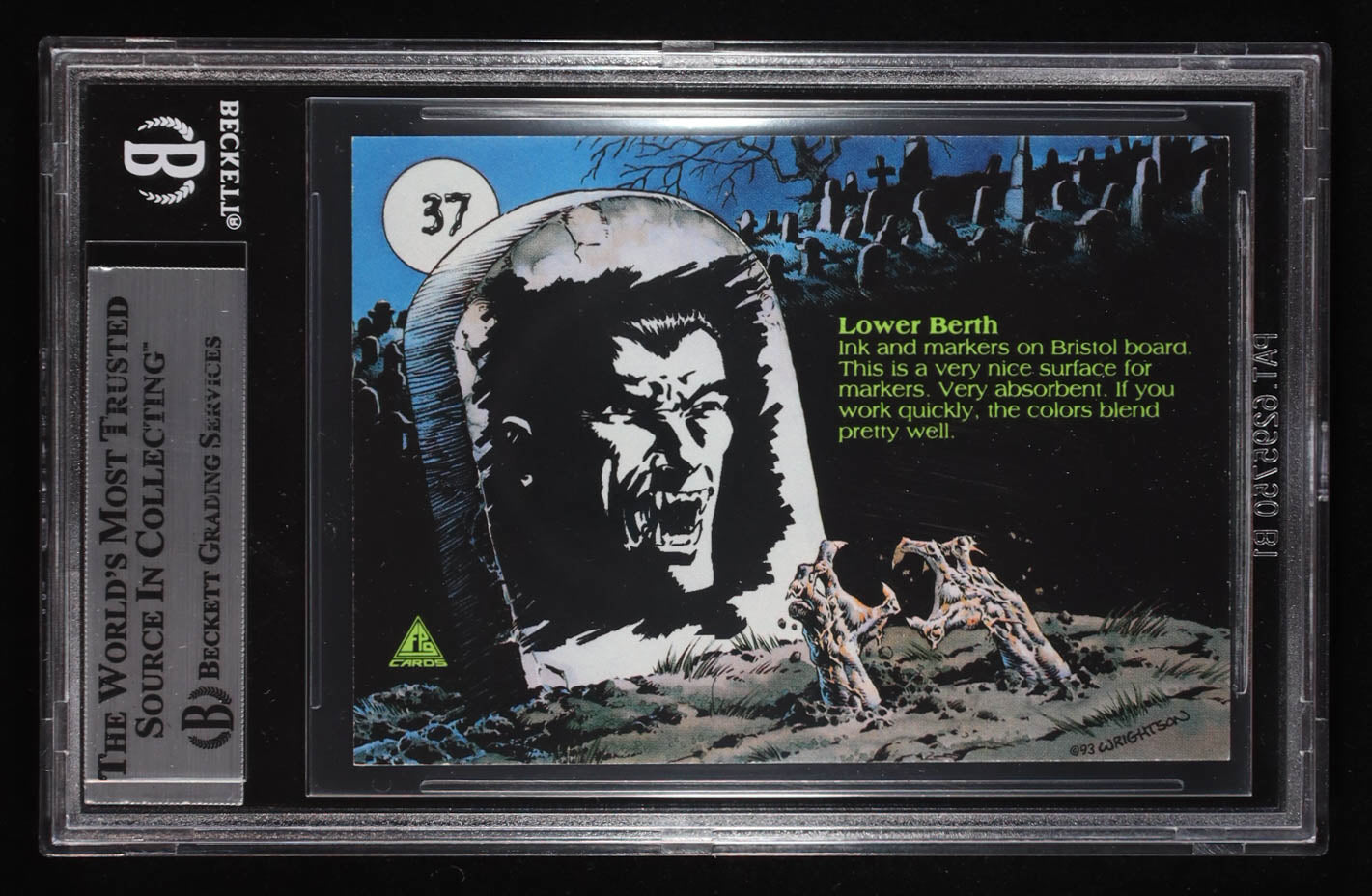 Bernie Wrightson Signed 1993 FPG Bernie Wrightson: Master of the Macabre Lower Berth #37 (BGS)