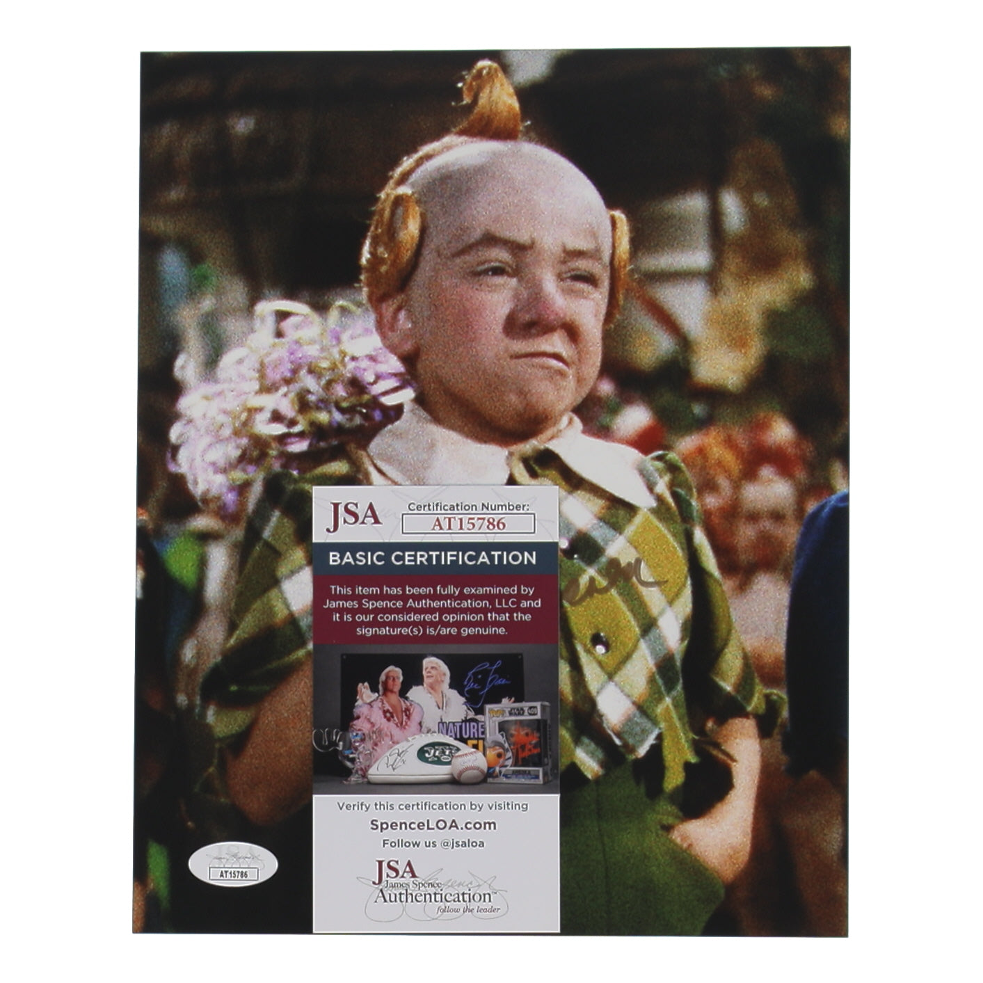 Jerry Maren Signed (JSA) "The Wizard of Oz" 8x10 Photo - Lollipop Kid