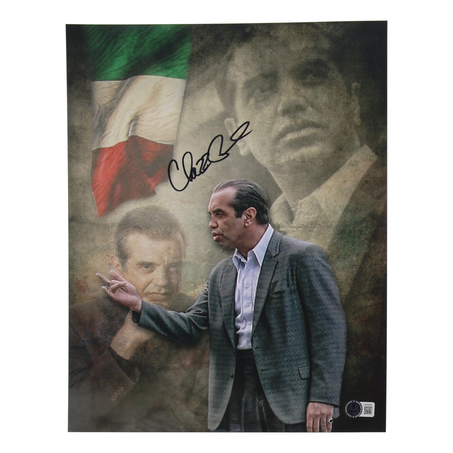Chazz Palminteri Signed (Beckett) "A Bronx Tale" 11x14 Photo - Beckett Witnessed - Sonny