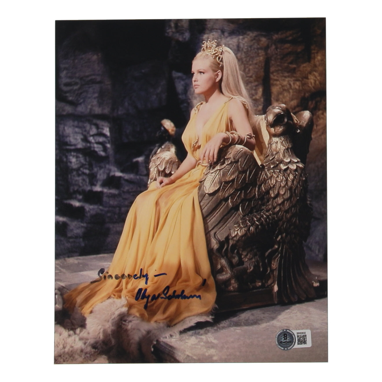 Olga Schoberova Signed (Beckett) "The Vengeance of She" 8x10 Photo Inscribed "Sincerely"