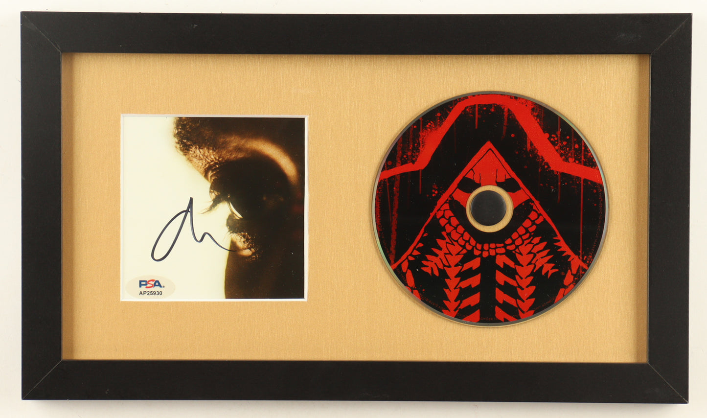 The Weeknd Signed (PSA) Custom Framed "Hurry Up Tomorrow" CD Album Insert Display with Disc