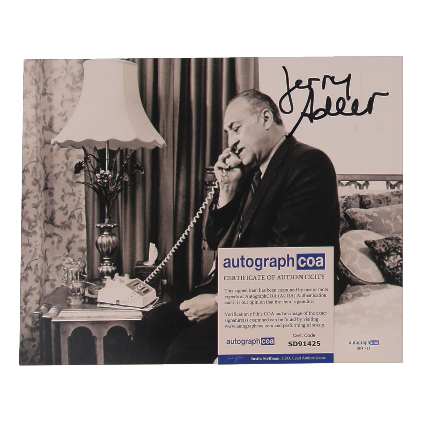 Jerry Adler Signed (ACOA) "Manhattan Murder Mystery" 8x10 Photo - Paul House