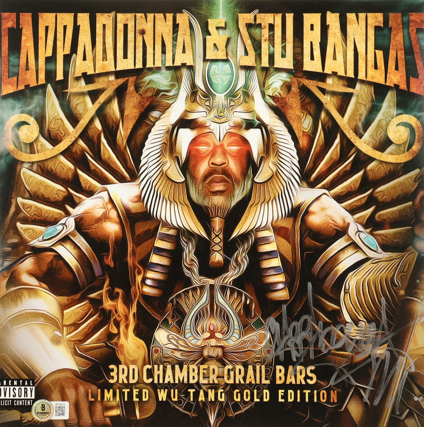 Cappadonna Signed (Beckett) "3rd Chamber Grail Bars" 12x12 Photo