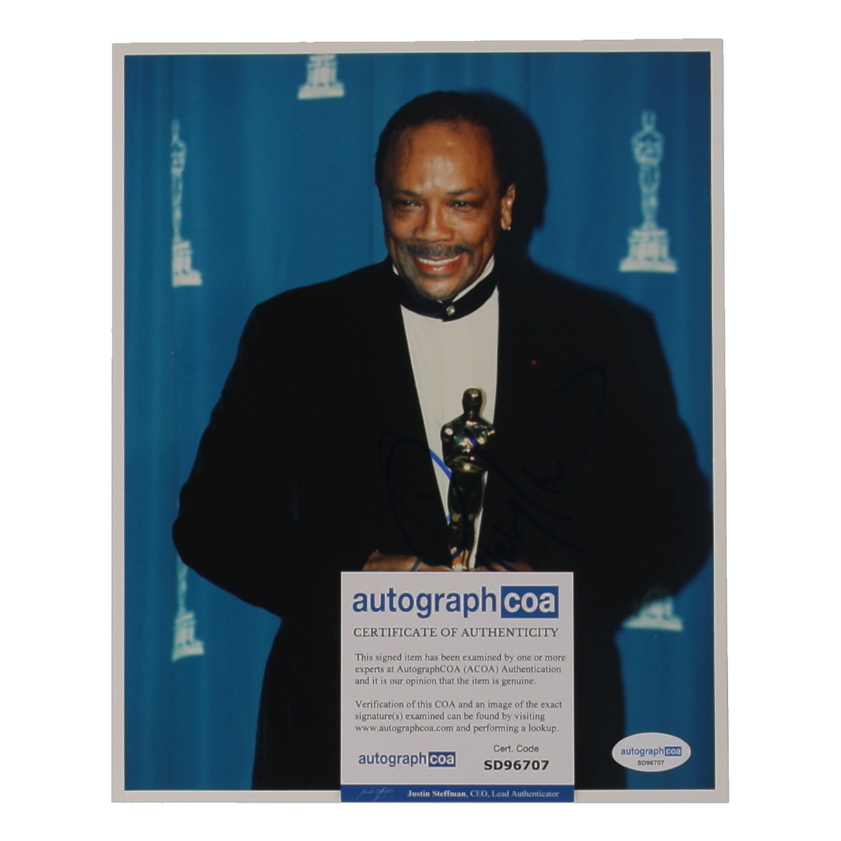 Quincy Jones Signed 8x10 Photo (ACOA)