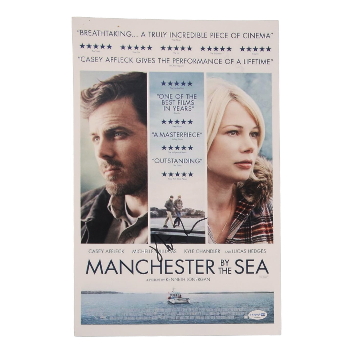 Kenneth Lonergan Signed (ACOA) "Manchester By The Sea" 11x17 Photo - Director