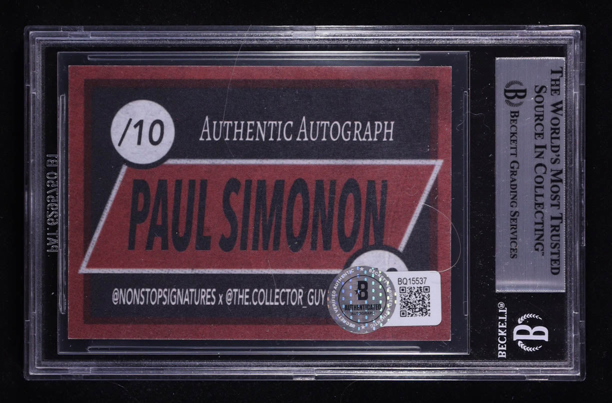 Paul Simonon Signed Custom Trading Card (BGS) - The Clash