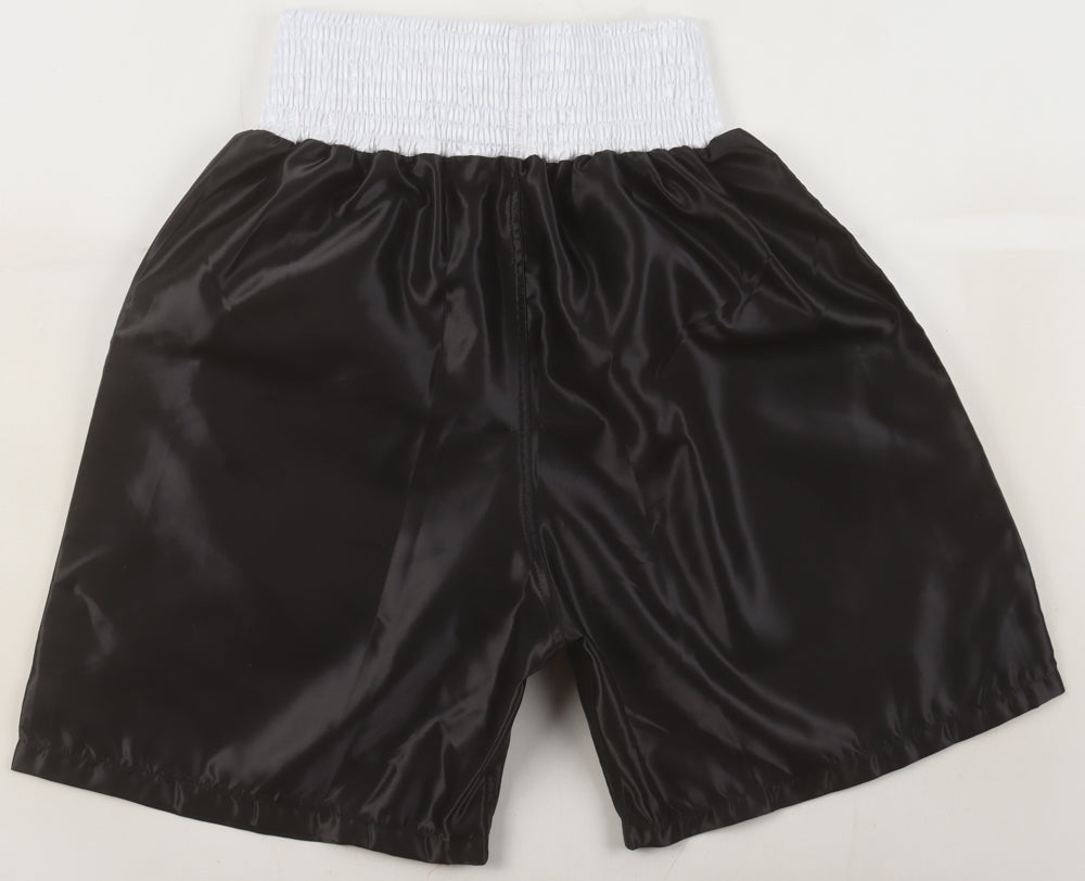Junior Jones Signed (Beckett) Everlast Boxing Trunks Inscribed "Poison"