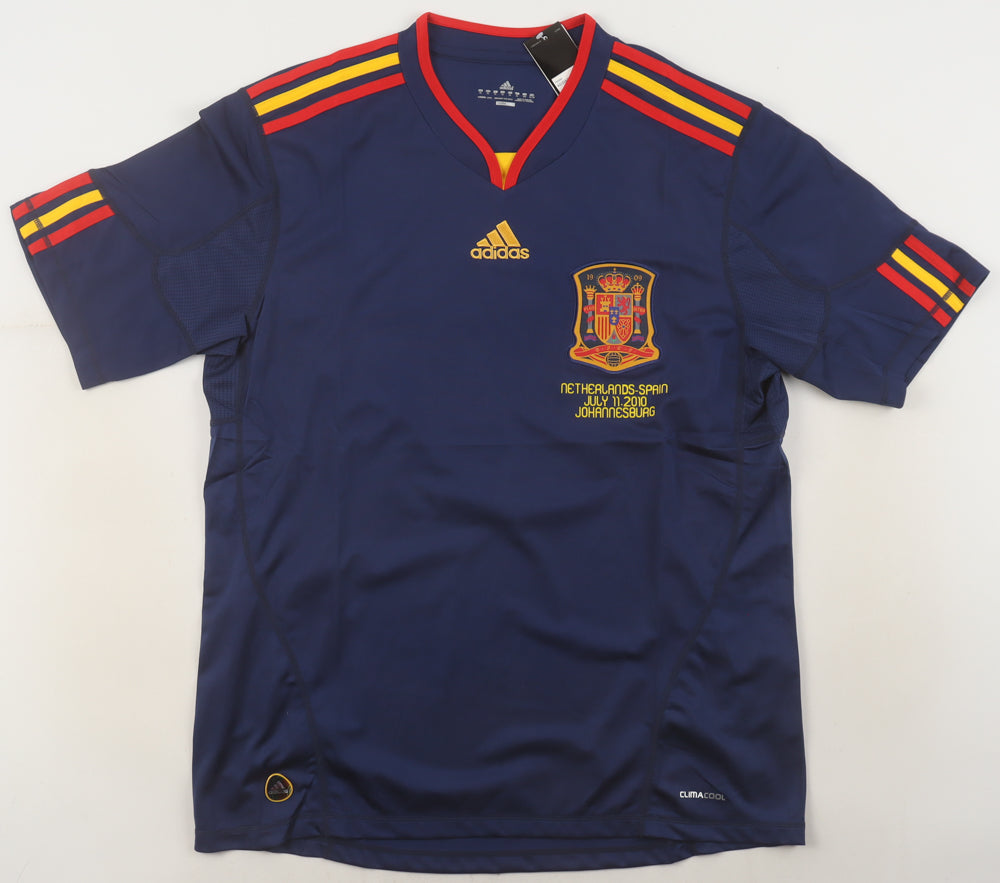 David Villa Signed (Beckett) 2010 Spain National Team Adidas Authentic Jersey - Beckett Witnessed