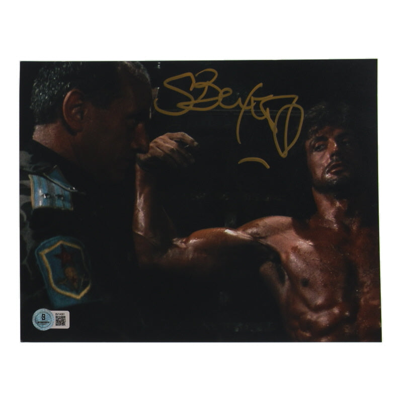 Steven Berkoff Signed (Beckett) "Rambo: First Blood Part II" 8x10 Photo