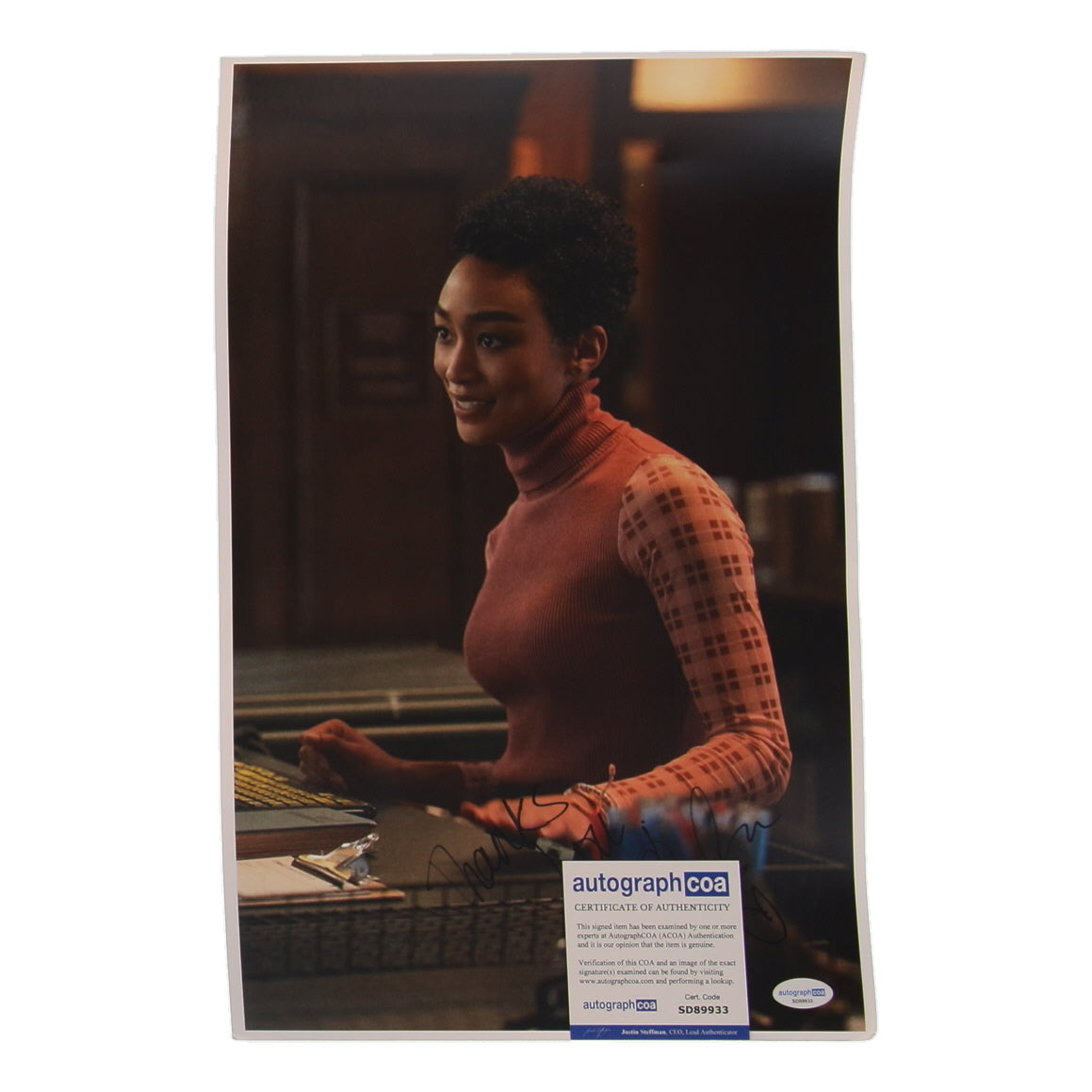 Tati Gabrielle Signed (ACOA) "You" 11x17 Photo Inscribed "Thanks, Love" - Marienne Bellamy