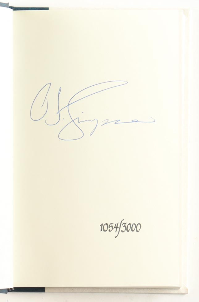 OJ Simpson Signed LE "I Want to Tell You" Hardback Book (Little, Brown and Company Publishing) Limited Edtion #/ 3000