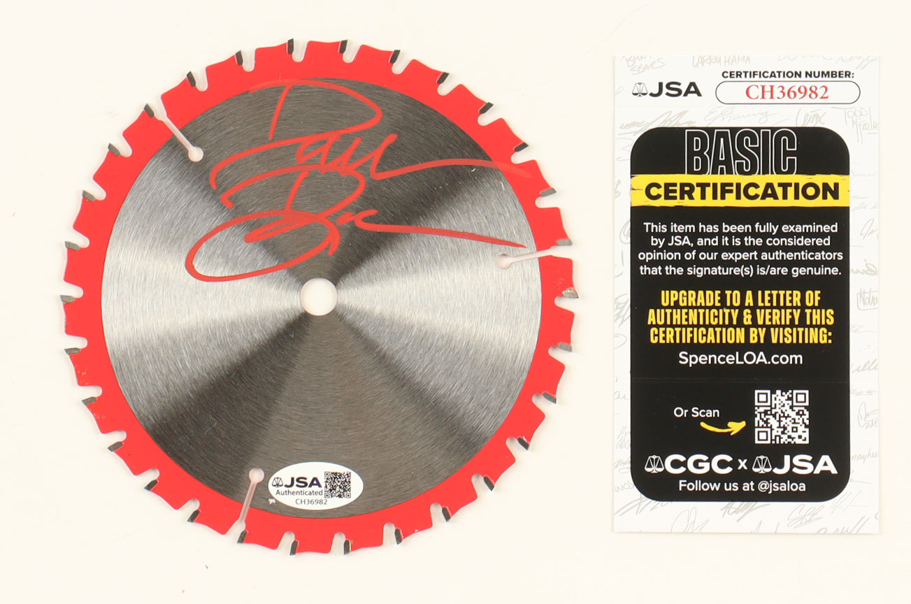 Darren Lynn Bousman Signed "Saw" Buzzsaw Blade (JSA)