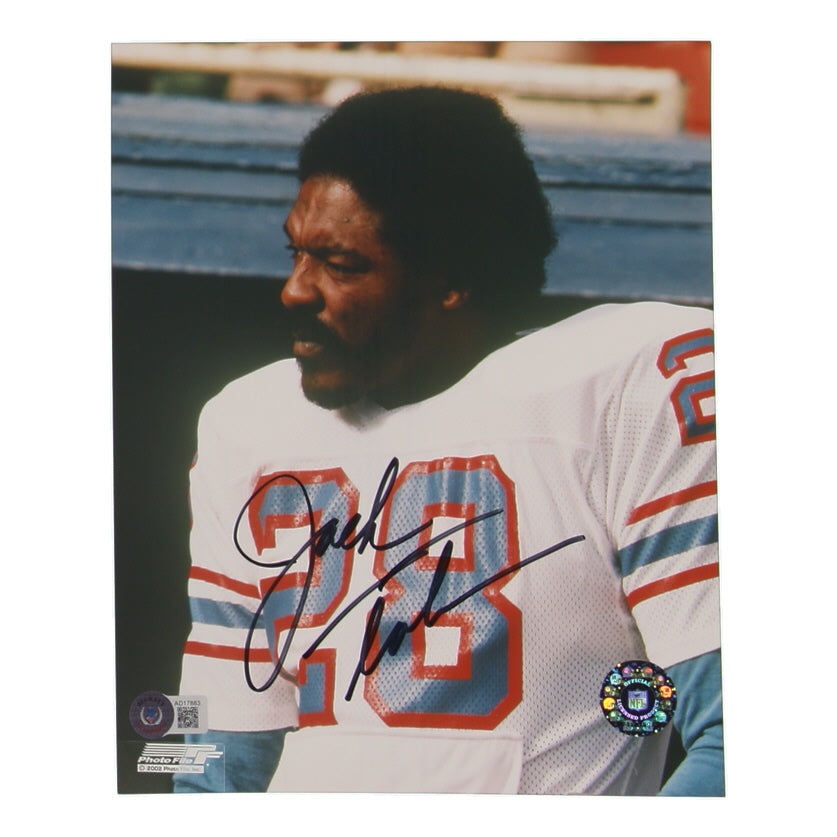 Jack Tatum Signed Oilers 8x10 Photo (Beckett)