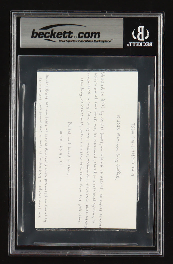 Matthew Gray Gubler Signed 3x5 Cut (BAS) - Criminal Minds