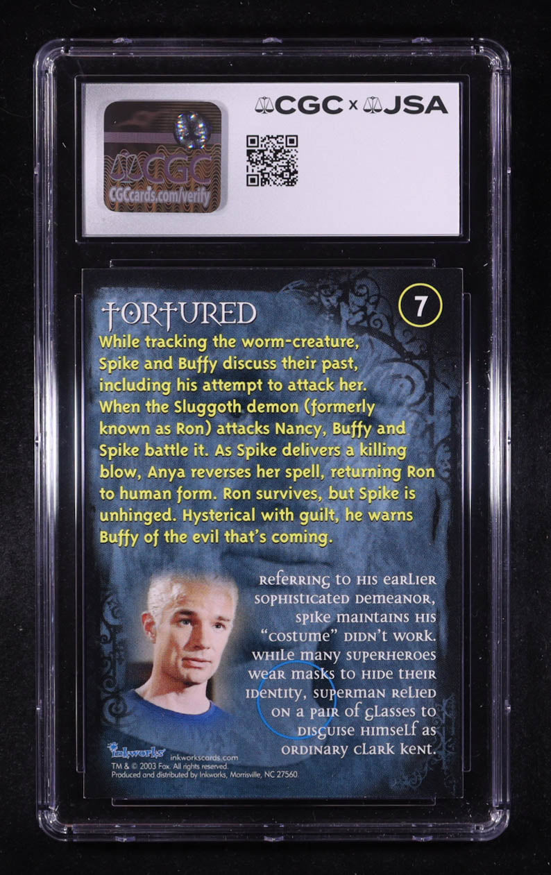 James Marsters Signed 2003 Inkworks Buffy the Vampire Slayer Season Seven #7 (CGC 9) - Spike