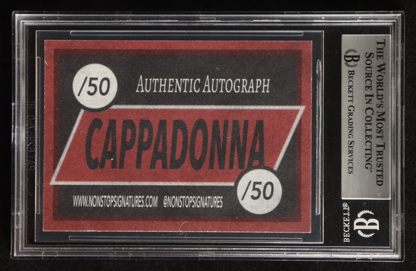 Cappadonna Signed Shaolin Don't Oppress Nor Neglect Anyone Custom Trading Card (BGS Encapsulated) Wu Tang Clan Autograph Graded Authentic