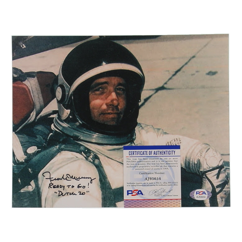 Frank Murray Signed (PSA) 8x10 Photo Inscribed "Ready To Go! Dutch 20" - Oxcart Pilot CIA