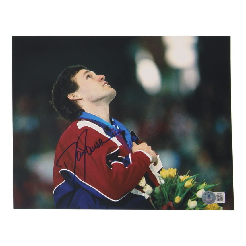 Dan Jansen Signed 8x10 Photo (Beckett) - 1994 Winter Olympics - Speed Skater