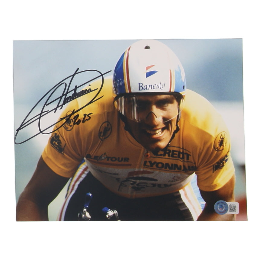 Miguel Indurain Signed (Beckett) 8x10 Photo Inscribed "2025" - Tour De France - Cycling