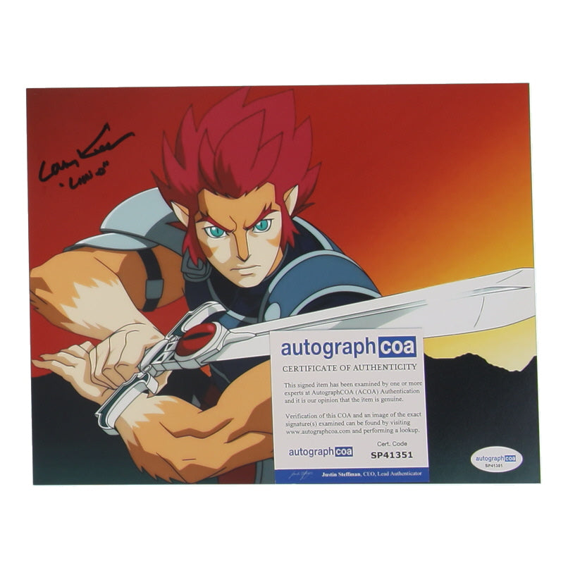 Larry Kenney Signed (ACOA) "Thundercats" 8x10 Photo Inscribed "Lion-O"