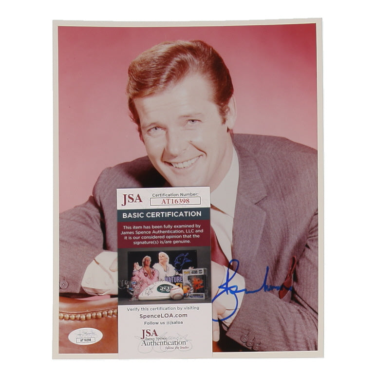 Roger Moore Signed 8x10 Photo (JSA)