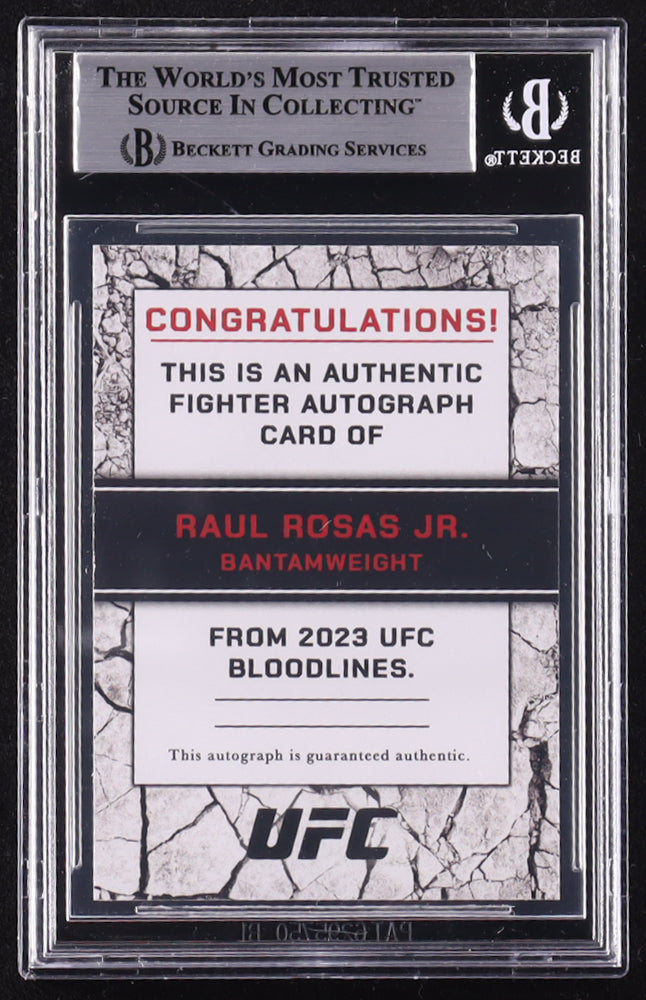 Raul Rosas Jr. Signed LE Custom UFC Trading Card #/99 (BGS) Limited Edition # / 99