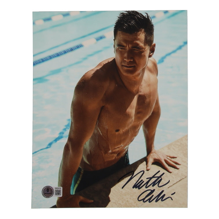 Nathan Adrian Signed 8x10 Photo (Beckett) - Gold Medalist Olympic Swimmer