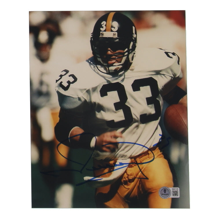 Merril Hoge Signed Steelers 8x10 Photo (Beckett)