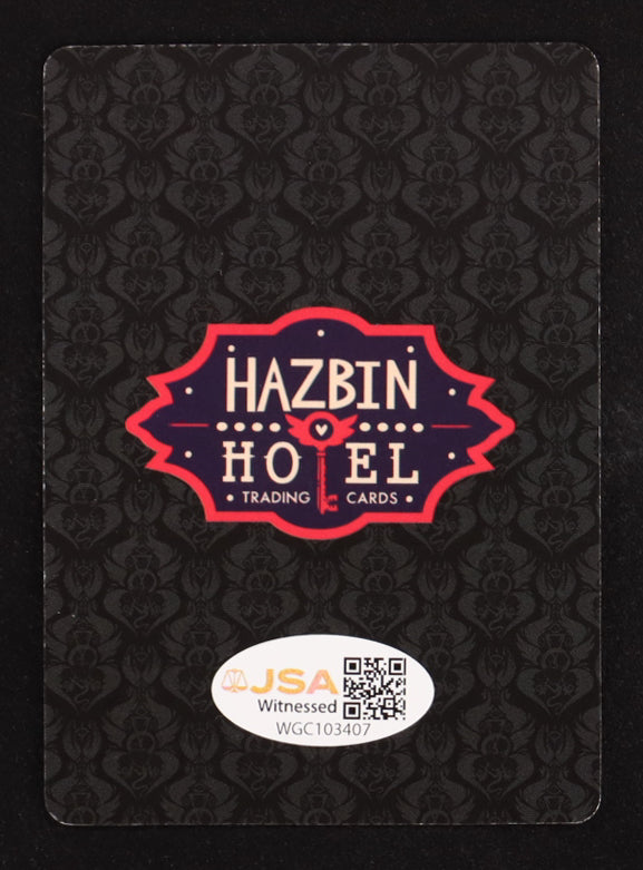 Blake Roman Signed (JSA) Hazbin Hotel 2024 Egg Boiz 2nd Edition #14 - Egg Boiz & Angel Dust | JSA Witnessed